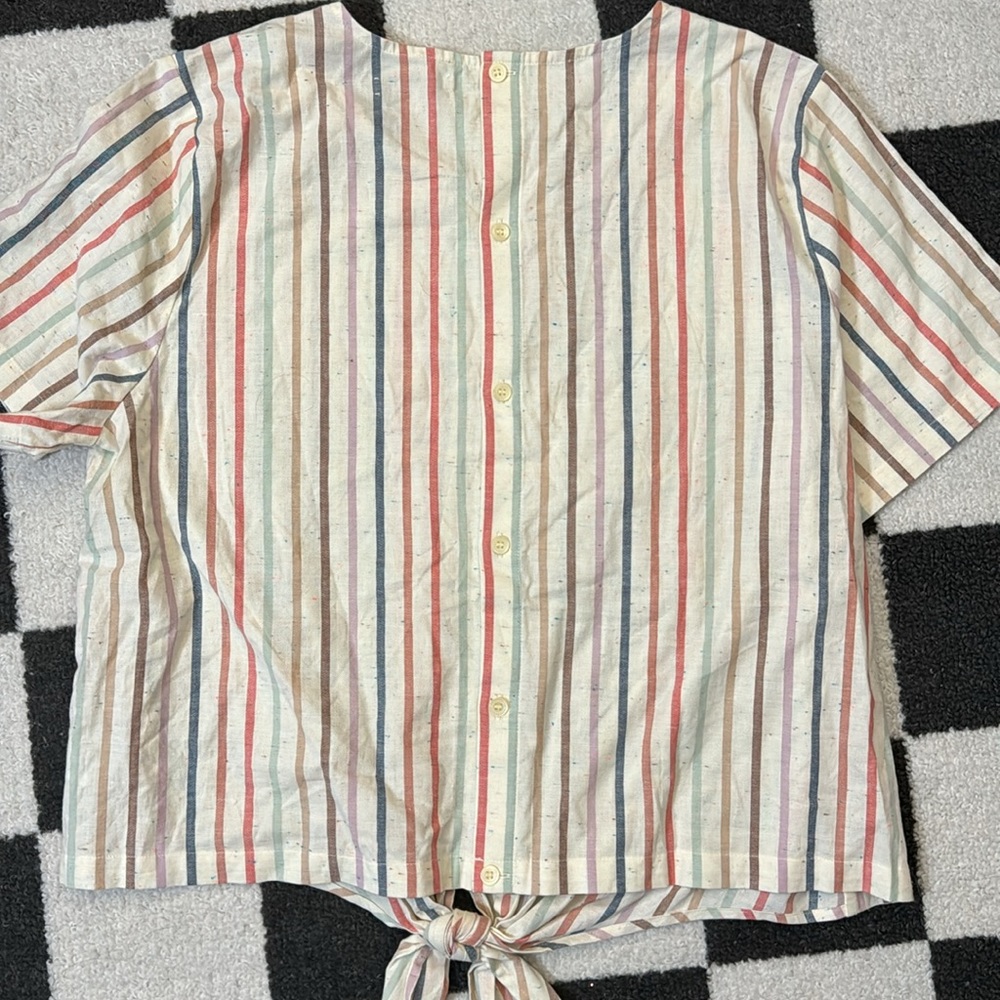 Madewell Button-Back Tie Tee - Picture 5 of 5